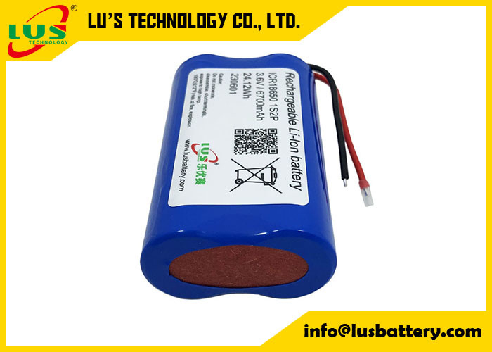3.7v 18650 5200mah pacchetto ricaricabile personalizzabile 18650 della batteria al litio della batteria al litio 1S2P 3.7V 5200mAh