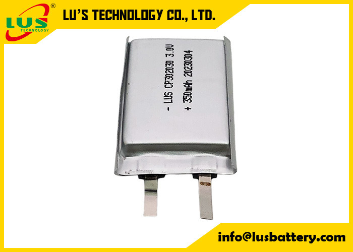 Sostituzione della batteria al litio delle cellule del sacchetto della batteria Cp302030 del diossido del manganese del litio per la cellula 3v 350mah della moneta