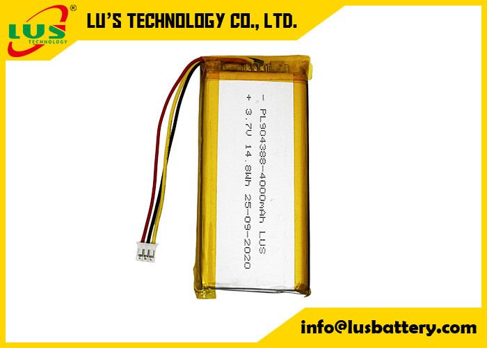 Batteria al litio polimerico 3.7V 4000mAh LP904388 14.8Wh 3.7v 4000mah Batteria agli ioni di litio 904388