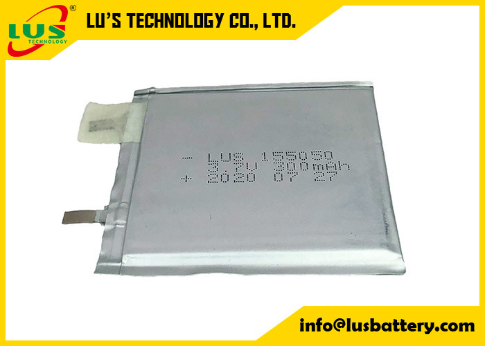 Batteria ricaricabile in Li-polimero LP155050 3.7v 300mah Batteria al litio sottile 155050 per schede intelligenti