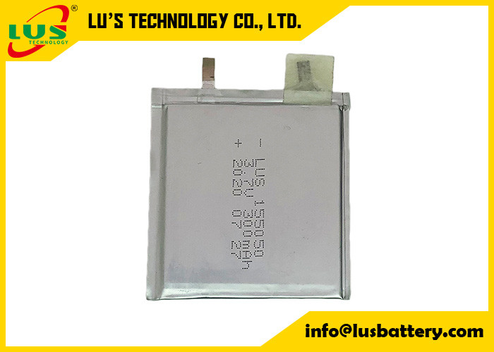 Batteria ricaricabile in Li-polimero LP155050 3.7v 300mah Batteria al litio sottile 155050 per schede intelligenti