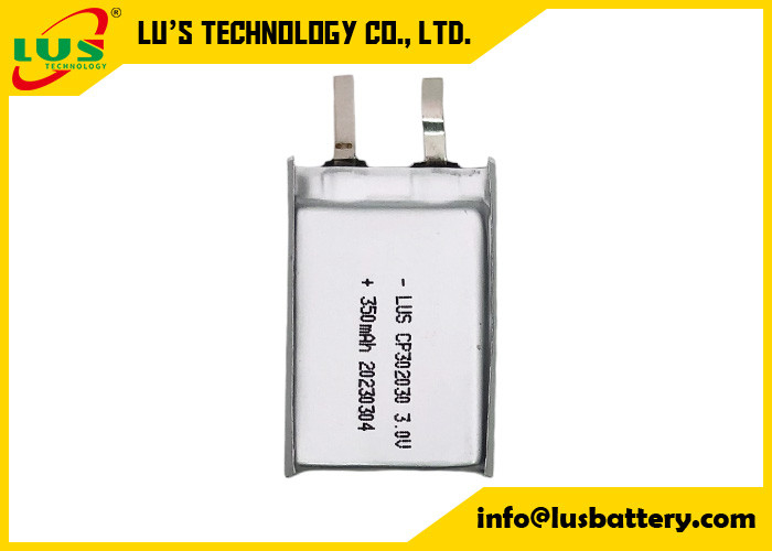 Batteria primaria agli ioni di litio e polimero CP302030 CP203830 Li Mno2 Batteria 3.0V 350mAh per Tag Device