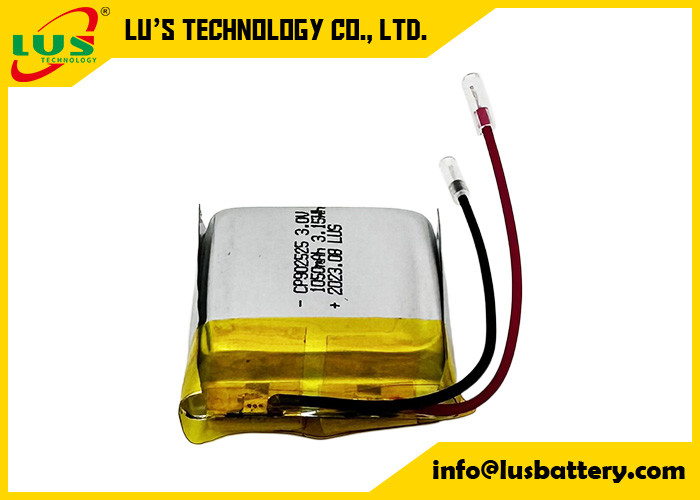 CP902525 Diossido di litio e manganese 3V Batteria a sacchetto 3.0v 1050mah CP1002525 Batterie sottili non ricaricabili