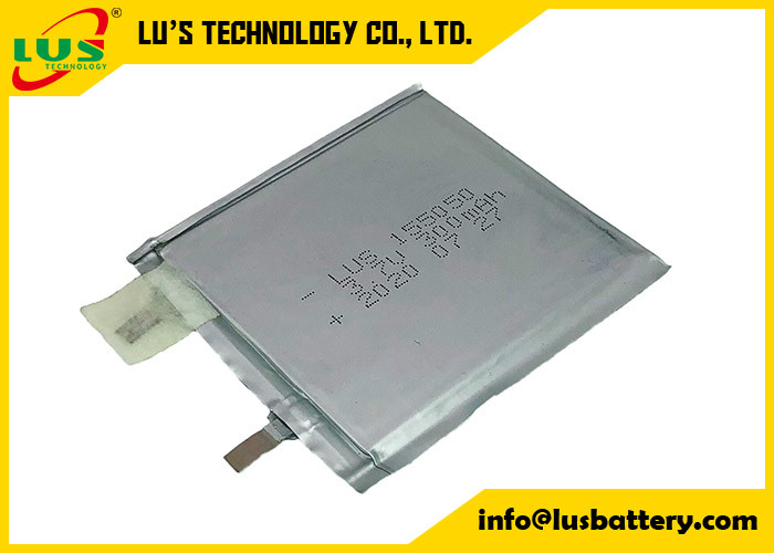 3.7v 1.11wh batteria lipo 300mah Ultra cellula sottile batteria ricaricabile al litio LP155050
