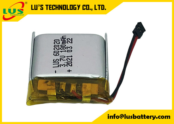 3.7V 180mAh Lipo-polimero ricaricabile batteria poliemerica agli ioni di litio LP602020 062020 180mAh 3.7V Li-polimero