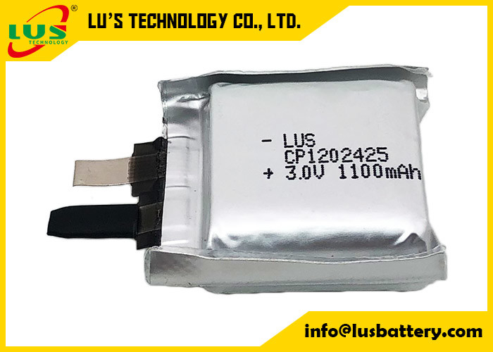 Batteria sottile prismatica CP1202425 non ricaricabile Batteria primaria 3,0 volt 1100mah cella al litio polimerica non ricaricabile