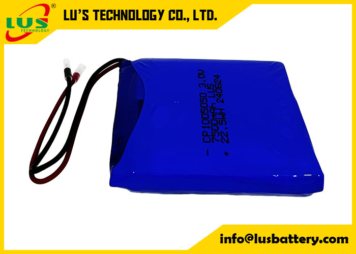 LiMnO2 Cellula ultra-sottile 3V CP1005050 Batteria 7500mah batteria al litio OEM per etichette ESL
