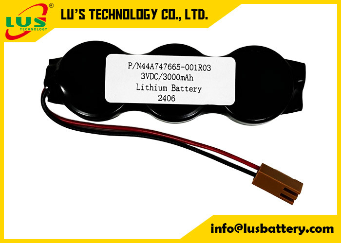 P/N44A747665-001R03 3VDC batteria al litio da 3000mah CR2477-3P batteria a cella di moneta OEM
