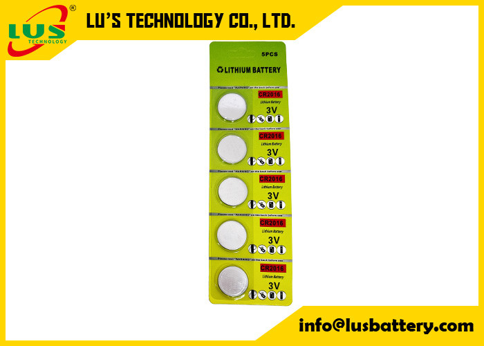 Batterie a bottone CR2016 Batteria al litio CR2016 3 V per elettronica Logo OEM Pila a bottone CR2016