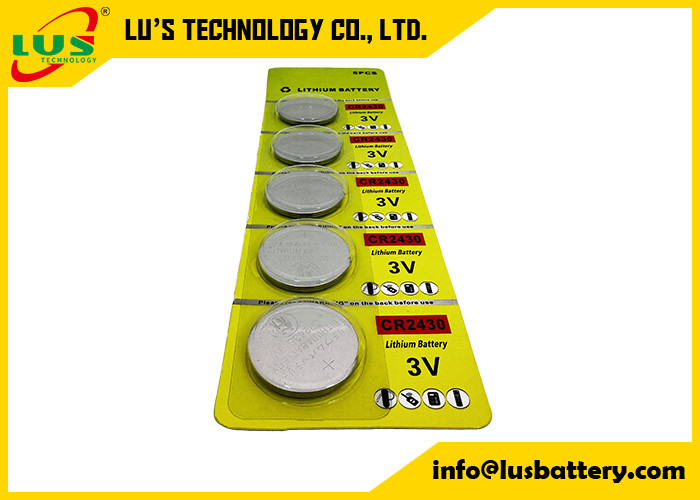 CR2430 Lithium Coin Button Cella batteria 280mah sostituzione si adatta CR2430 L20 3-Volt batteria