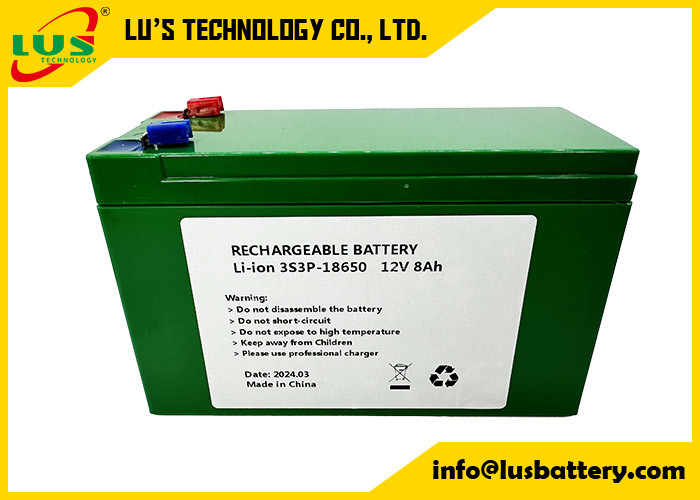 Batteria ricaricabile da 12V 8Ah per energia solare/eolica batterie agli ioni di litio 12 volt 8ah
