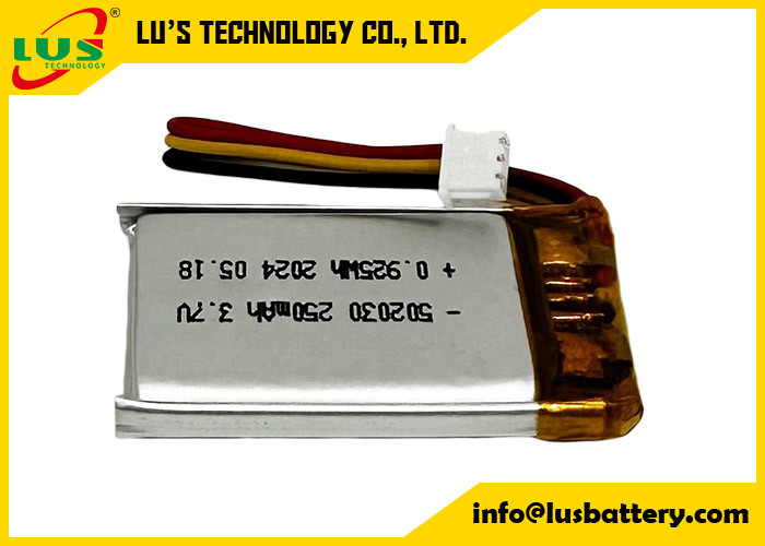 3.7v batteria ricaricabile 502030 Batteria Li Polymer LP502030 3.7V 250mAh cellula ricaricabile sottile