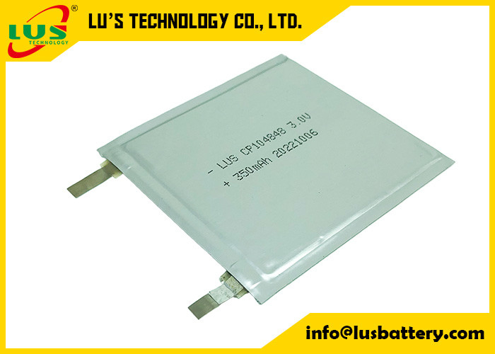 Batterie a sacchetto sottile CP104848 3v batteria primaria al litio 350mah a celle super sottili OEM per schede
