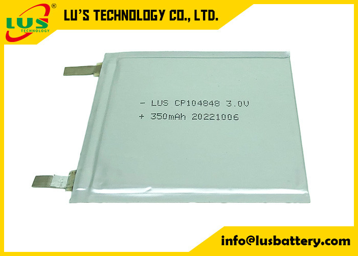 Batterie a sacchetto sottile CP104848 3v batteria primaria al litio 350mah a celle super sottili OEM per schede