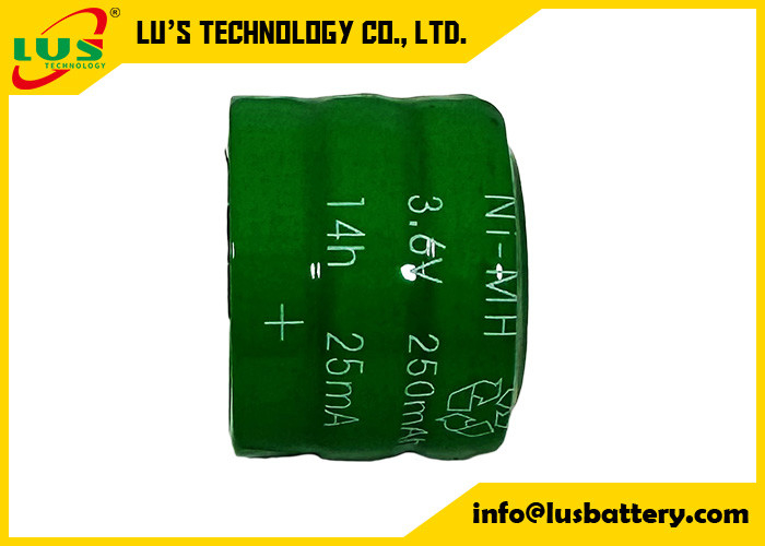 3.6V 250mah 250H Batteria ricaricabile a pulsante Ni-MH per telefono senza fili giocattolo a controllo remoto Batterie NiMH Cella