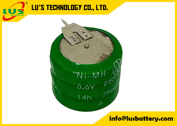 3.6V 250mah 250H Batteria ricaricabile a pulsante Ni-MH per telefono senza fili giocattolo a controllo remoto Batterie NiMH Cella