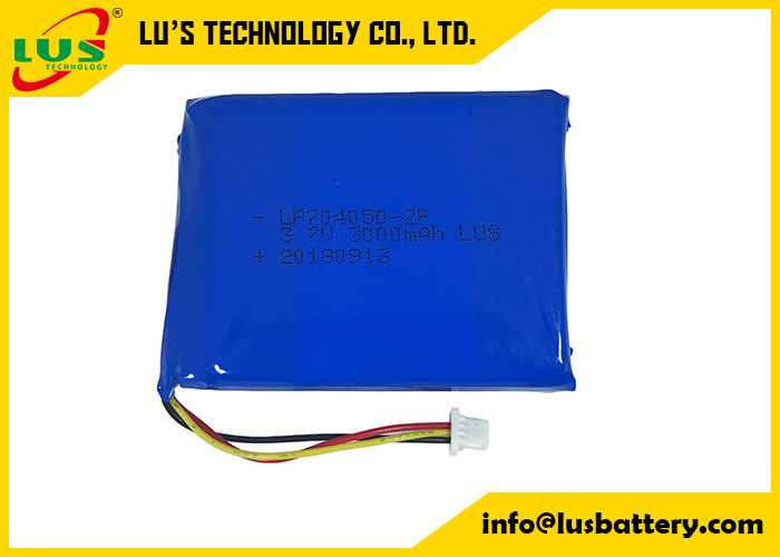 3.7v 1600mah 704050 batteria lipo ricaricabile batteria al litio polimerico LP70450-2P 3000mah