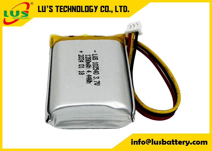 batteria ricaricabile in polimero di litio LP102540 3.7V 1200mAh 4.44Wh 3.7 V Lipo batteria OEM