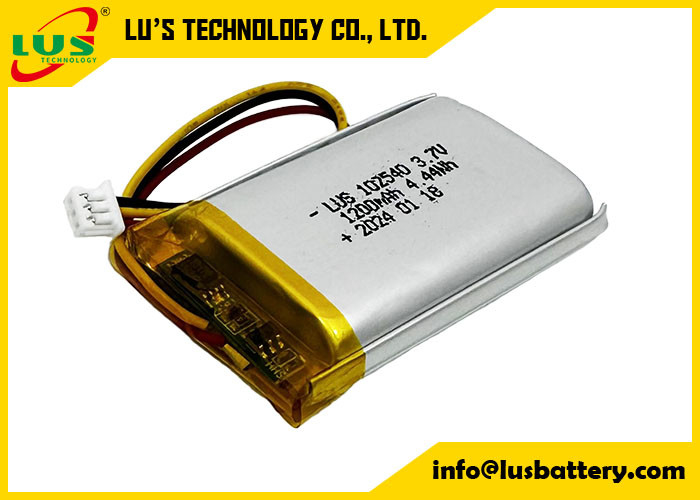 batteria ricaricabile in polimero di litio LP102540 3.7V 1200mAh 4.44Wh 3.7 V Lipo batteria OEM