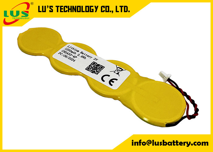 batteria al litio di piccole dimensioni 1200mah 3,0 volt batteria a pulsante al litio CR2430 1S4P