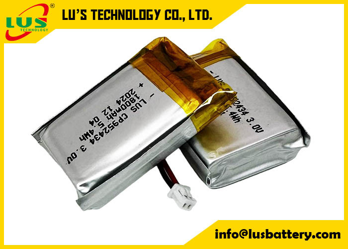 Batteria al diossido di litio e manganese CP952434 Batteria al litio a pacchetto morbido 1800mah batteria a 3,0 volt