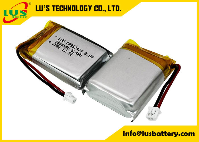 Batteria al diossido di litio e manganese CP952434 Batteria al litio a pacchetto morbido 1800mah batteria a 3,0 volt