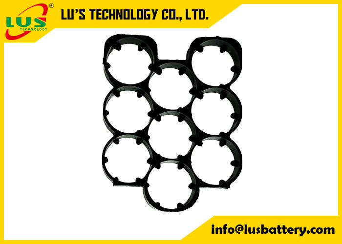 3 x 3 Cell Spacer 18650 Lithium Battery Holder Portatori di celle esagonali in plastica 18650 3*3 spacer