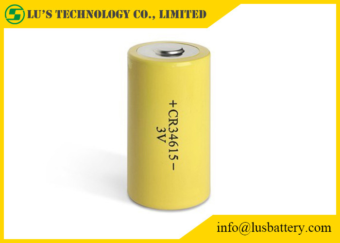 Tipo primario forma di potere della batteria al litio 3.0v 12000mah CR34615 Li-MnO di CR34615 3V 12ah del cilindro di dimensione di D