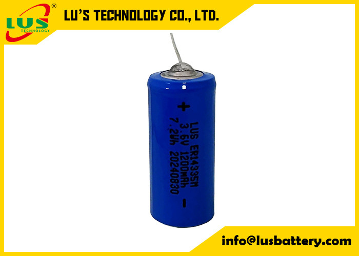 3.6V 2/3AA ER14335M batterie al cloruro di tionilio di litio con terminali personalizzati