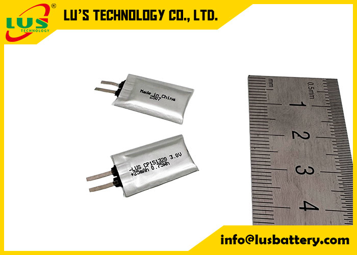 Batteria a celle ultra sottili 3.0V 25mAh Batteria primaria al litio CP151320 batteria limno2