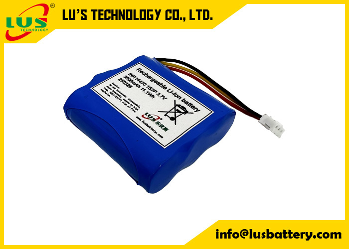 Batteria ricaricabile 3.7V 3000mAh 14430 1S3P agli ioni di litio, batteria da 3.6 volt, OEM