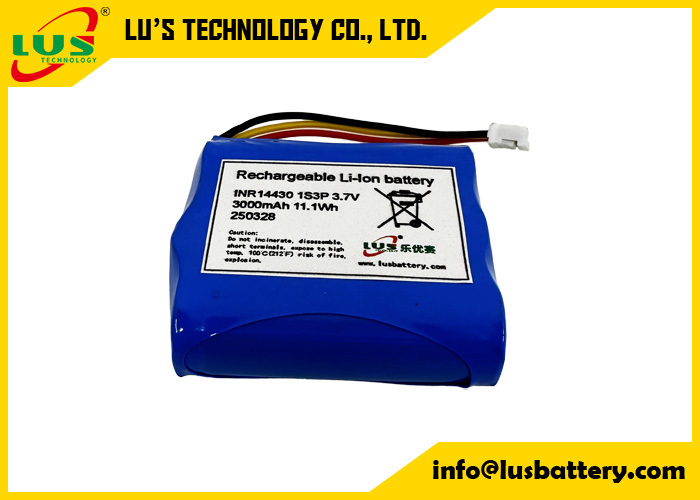 Batteria ricaricabile 3.7V 3000mAh 14430 1S3P agli ioni di litio, batteria da 3.6 volt, OEM