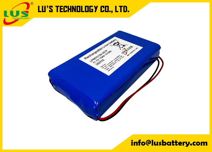 3.7V 10000mAh batteria al litio LP8870129 personalizzata 3S1P batteria lipo 11.1volt 10AH