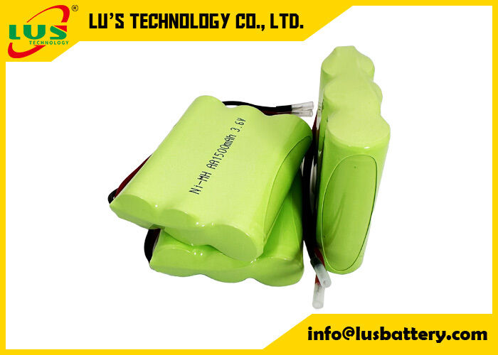 3.6 volt 1500mah batteria ricaricabile formato AA pacco batteria NIMH 3.6V personalizzato