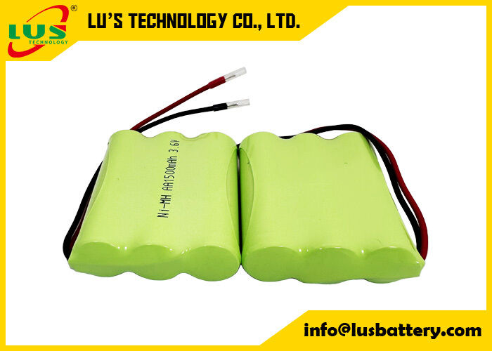 3.6 volt 1500mah batteria ricaricabile formato AA pacco batteria NIMH 3.6V personalizzato