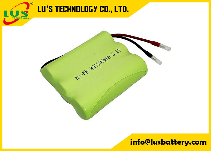 3.6 volt 1500mah batteria ricaricabile formato AA pacco batteria NIMH 3.6V personalizzato