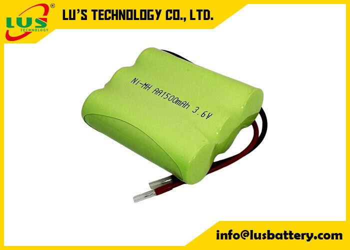 3.6 volt 1500mah batteria ricaricabile formato AA pacco batteria NIMH 3.6V personalizzato