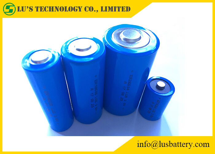 3.6V 3400mah Li Socl 2 batterie di dimensione Lisocl2 della batteria al litio ER17500 A
