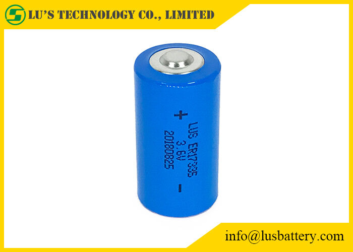 Stoccaggio di conteggio pratico ER17335 1900mah 3.6V delle cellule 30C del cloruro di tionile del litio