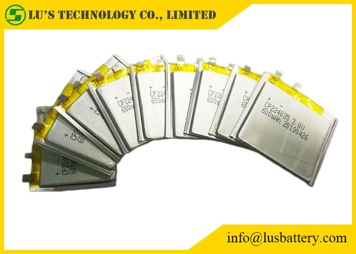 550mah batteria al litio sottile ultra esile della batteria CP224035 3.0V per i sistemi di allarme