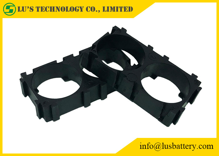 Colore nero del PC dell'ABS dei distanziatori di plastica della cassetta portabatterie 1x2 per 18650