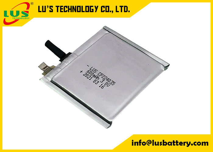 Batteria molle 3.0V 600mah CP224035 del pacchetto del manganese del litio per la chiamata dell'indicatore di posizione