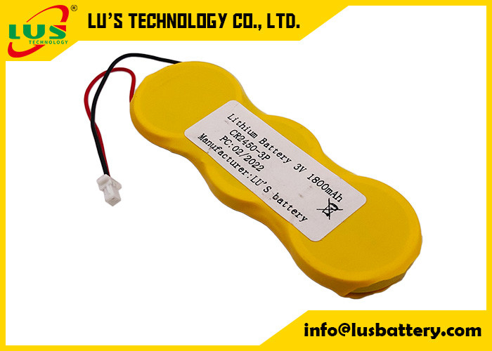cellula Cr2477 3v 3000mah del litio della batteria al litio di 3p 3.0v per il calcolatore dell'orologio